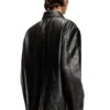 l-jess Veste en cuir rembourrée