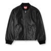 l-khat Blouson aviateur en cuir ciré