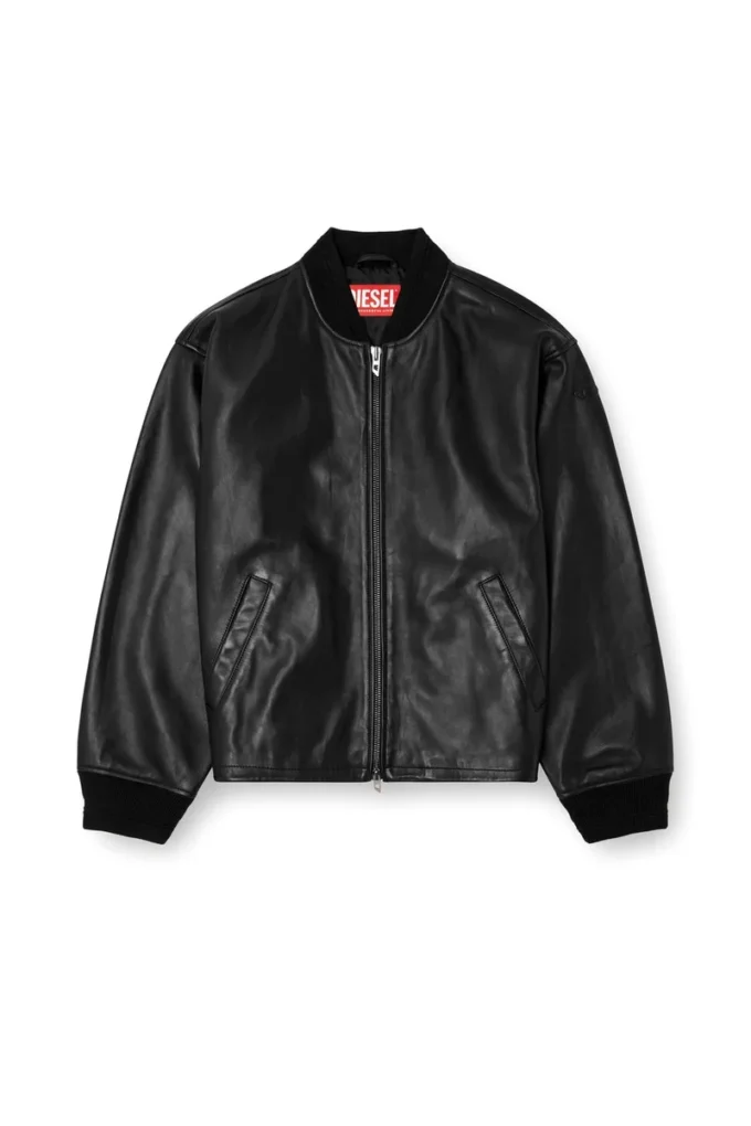 l-khat Blouson aviateur en cuir ciré