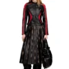 l-ovable Veste motard en cuir color block