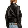 l-oys Veste ceinturée en cuir bouilli