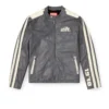 l-pop Veste motard en cuir perforé