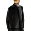 l-tad-wrd Blouson motard en cuir ciré