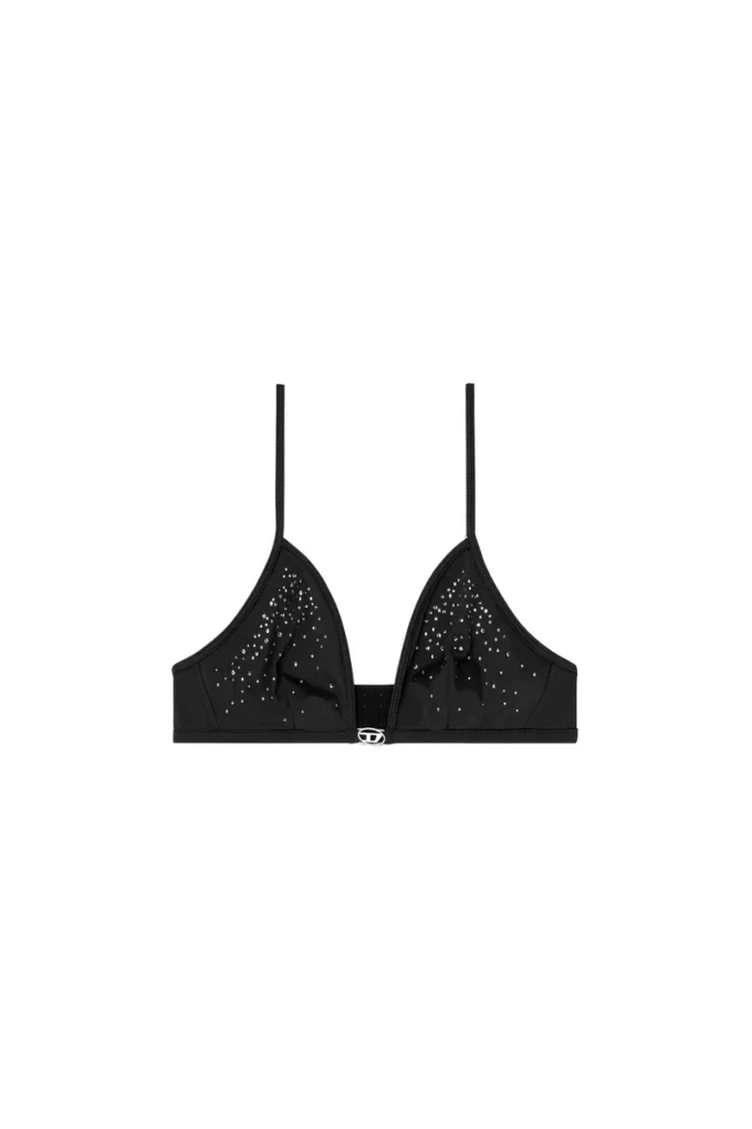 luna-dnm Soutien-gorge triangle en microfibre avec cristaux