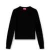 m-alinesa Pull en laine avec logo découpé