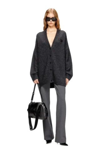 m-areela Cardigan en laine et alpaga mélangés