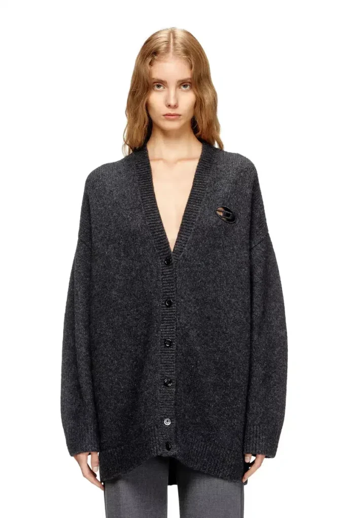 m-areela Cardigan en laine et alpaga mélangés
