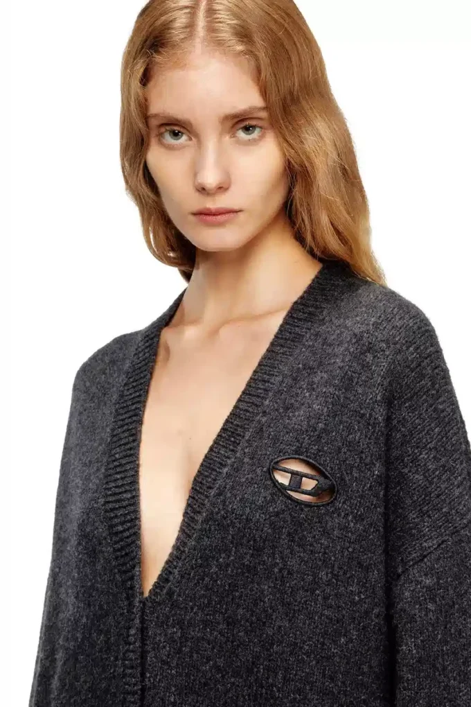 m-areela Cardigan en laine et alpaga mélangés