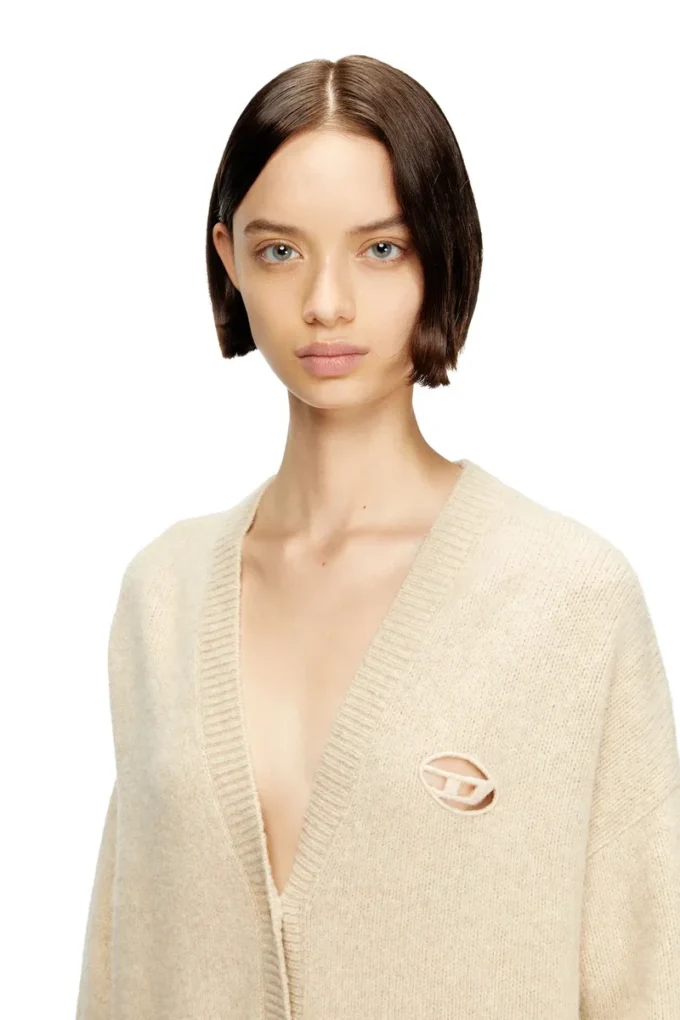 m-areela Cardigan en laine et alpaga mélangés