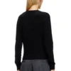 m-areesa-slim Pull en cachemire mélangé avec logo découpé