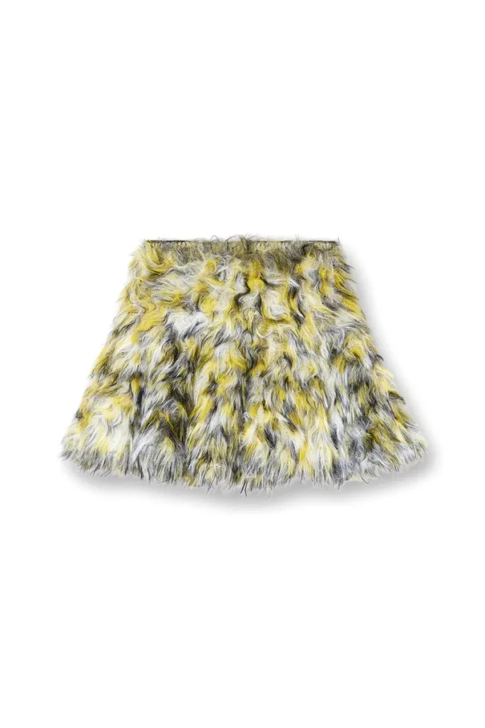 m-astrella Mini-jupe en maille jacquard moelleuse
