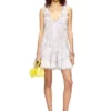 m-astrid Mini-robe en maille jacquard duveteuse