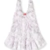 m-astrid Mini-robe en maille jacquard duveteuse
