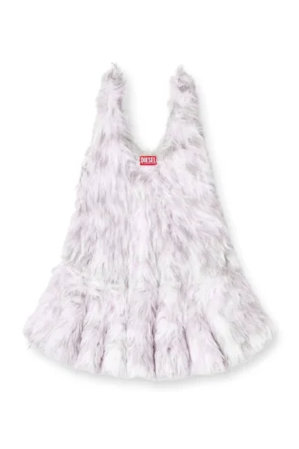 m-astrid Mini-robe en maille jacquard duveteuse