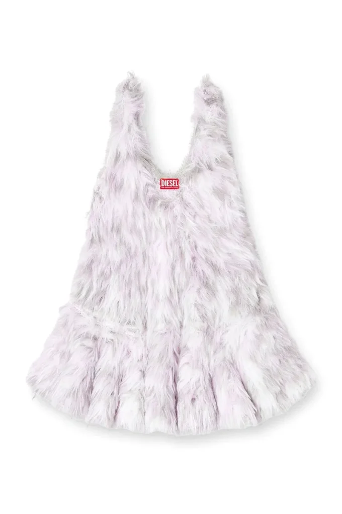 m-astrid Mini-robe en maille jacquard duveteuse