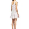 m-astrid Mini-robe en maille jacquard duveteuse