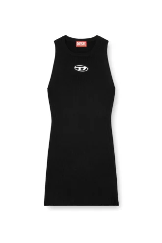 m-caddix Robe sans manches en maille côtelée