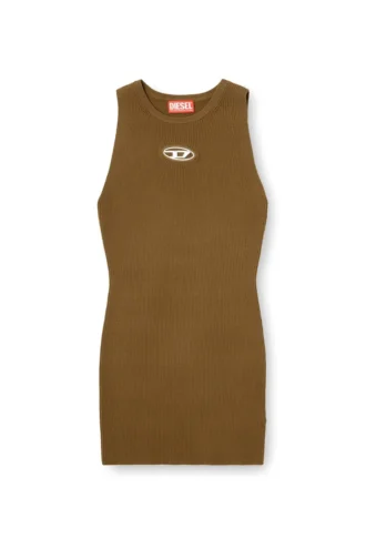 m-caddix Robe sans manches en maille côtelée