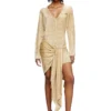 m-egaknot Robe en maille avec lien à la taille