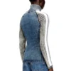 m-estrella Cardigan zippé à bandes sportives