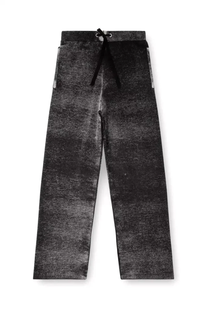 m-honorine Pantalon de survêtement en laine tricotée à imprimé inversé m-honorine Pantalon de survêtement en laine tricotée à imprimé inversé