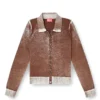 m-loren Cardigan avec imprimé délavé au verso