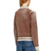 m-loren Cardigan avec imprimé délavé au verso
