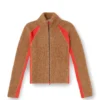 m-louise Cardigan en mélange d&rsquo;alpaga avec empiècements contrastés