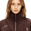 m-marcellette Pull demi-zip à effet vieilli