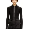 m-melissa Cardigan côtelé avec poches cargo
