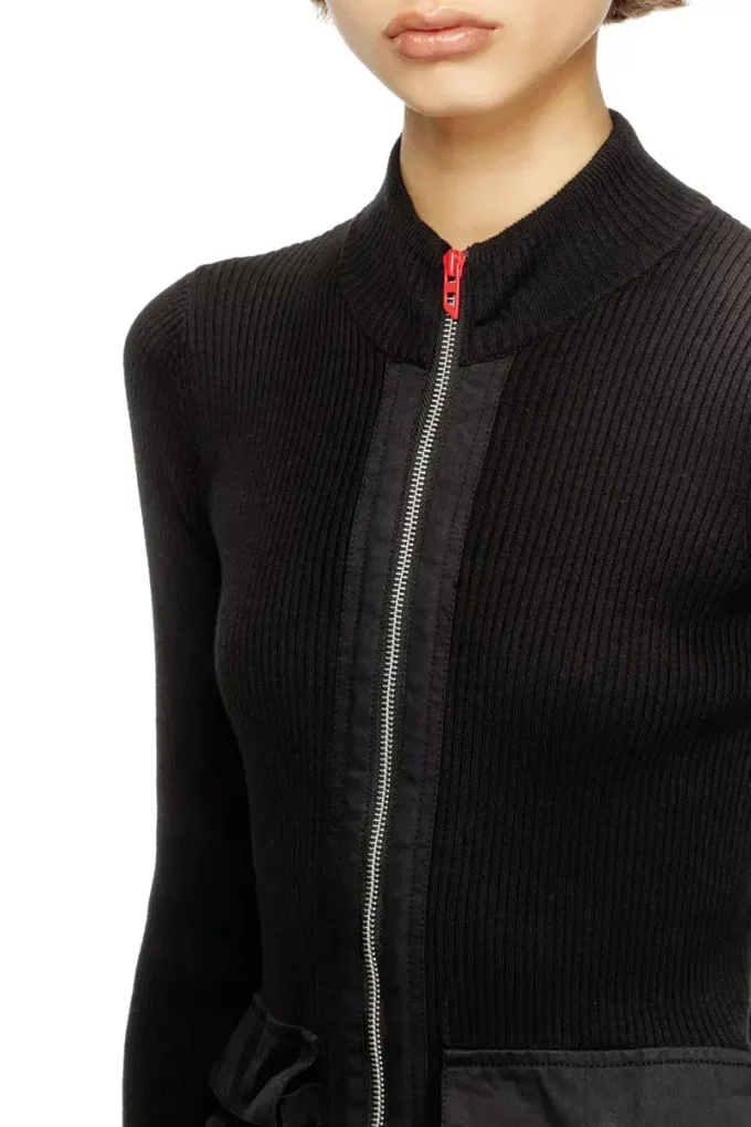 m-melissa Cardigan côtelé avec poches cargo