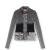 m-melissa Cardigan zippé avec poches cargo en denim