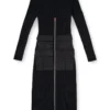 m-melti-ls Robe midi côtelée avec poches cargo