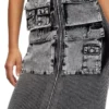 m-melti Robe midi en maille avec poches contrastées