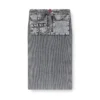 m-meryn Jupe midi en maille avec poches cargo en denim