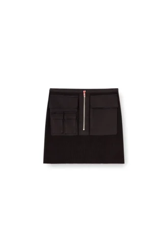 m-meryn-short Mini-jupe côtelée avec poches cargo