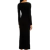 m-oloni Robe midi en laine avec incrustation