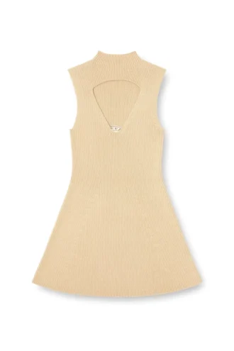 m-oloni-short Mini-robe en laine avec empiècement