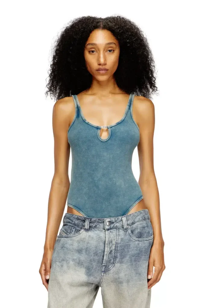 maura-dnm Body en coton stretch délavé marbré maura-dnm Body en coton stretch délavé marbré