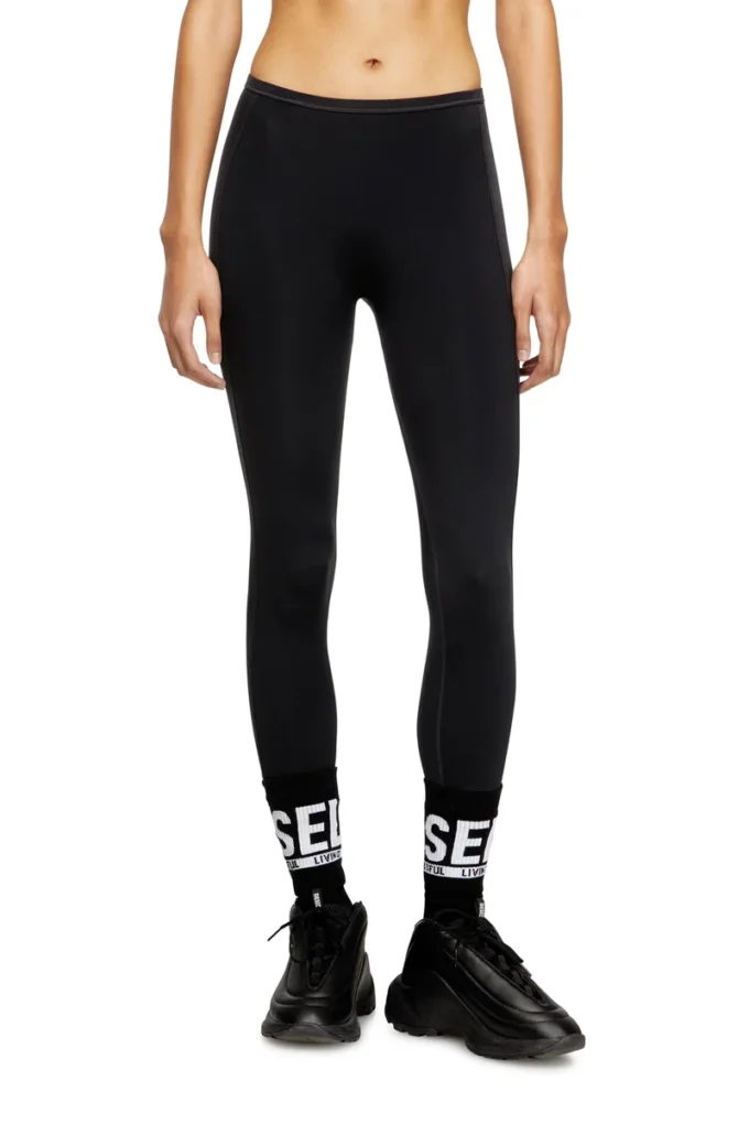 meredith-utlt Leggings en nylon avec découpe dans le dos Oval D
