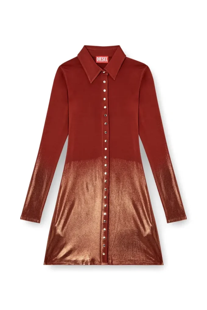Mini-robe polo d-pol avec boutons sur le devant