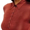 Mini-robe polo d-pol avec boutons sur le devant