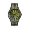 Montre dz2221 Vert Montre à trois aiguilles avec date en acier inoxydable vert
