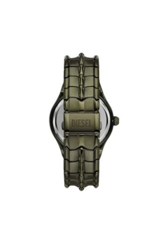 Montre dz2221 Vert Montre à trois aiguilles avec date en acier inoxydable vert