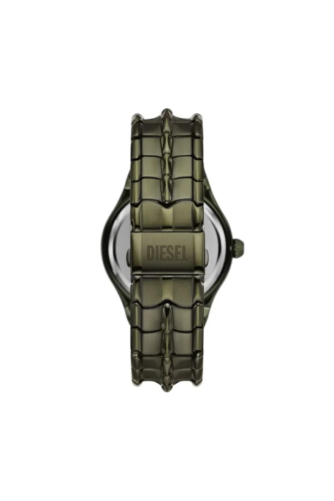 Montre dz2221 Vert Montre à trois aiguilles avec date en acier inoxydable vert