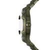 Montre dz2221 Vert Montre à trois aiguilles avec date en acier inoxydable vert