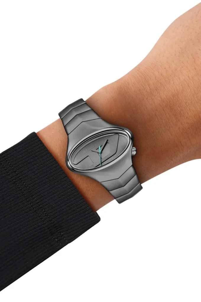 Montre dz2229 D-Rush en acier inoxydable gris métallisé