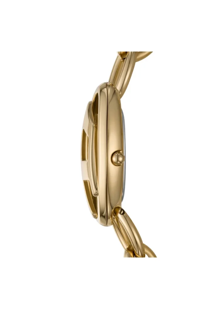 Montre dz5611 Montre D-Era à deux aiguilles en acier inoxydable doré