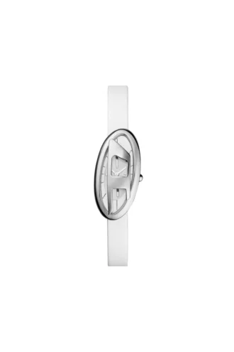 Montre dz5613 Montre D-Era à deux aiguilles en cuir blanc