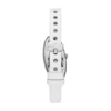 Montre dz5613 Montre D-Era à deux aiguilles en cuir blanc